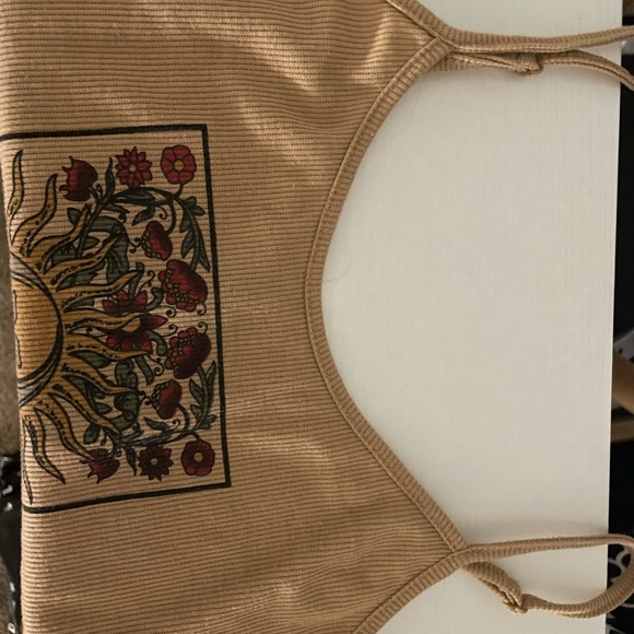 Indie/boho floral and graphic tank tan from SHEIN - Picture 3 of 4